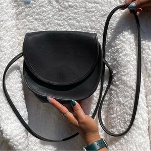 Coach Vintage Crossbody CASEY Flap Snap Closure Made in USA Black Leather